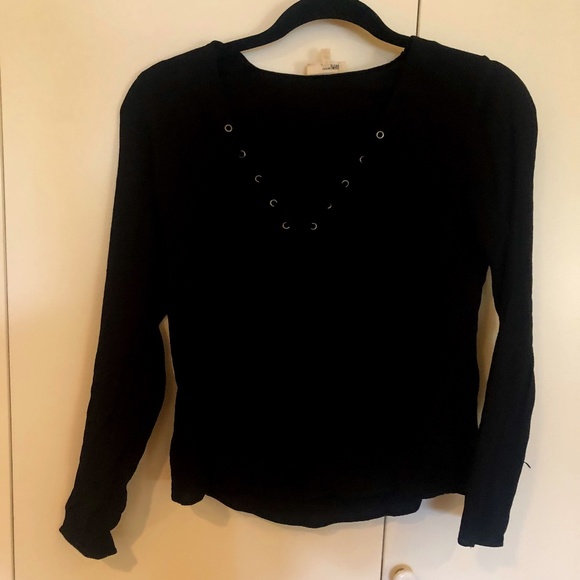 Wilfred Free Black V-Neck Blouse - Picture 1 of 1